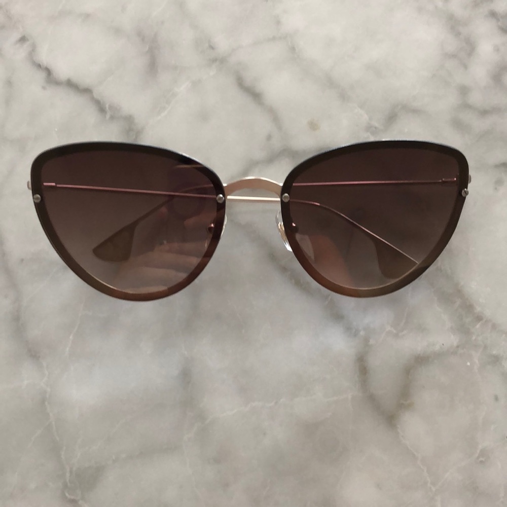 Alice and Olivia gold cat eye sunglasses